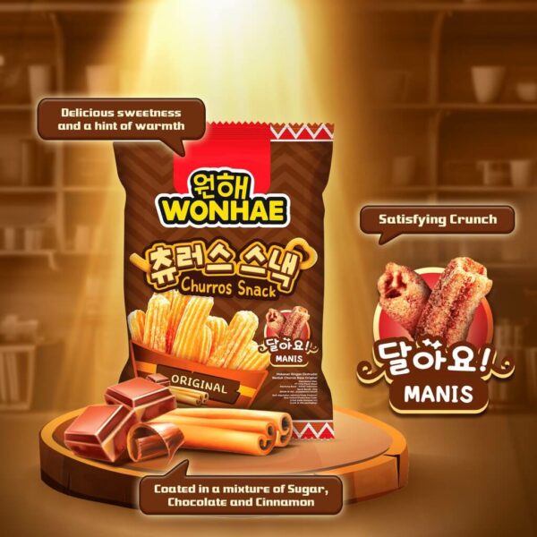 Wonhae Churros Snack Chocolate